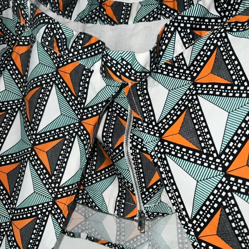 Eloquii Studio Printed Crop Multicolor Size 16 - Picture 8 of 11